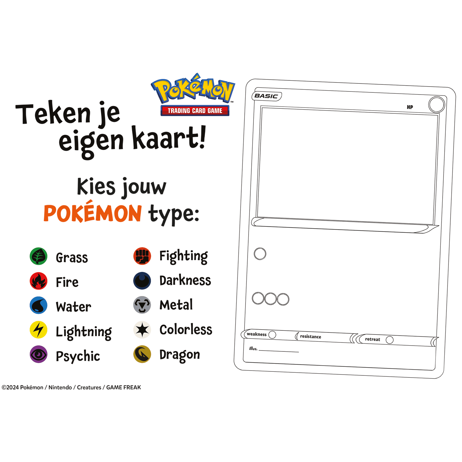 Speelboek Teken je eigen Pokémon kaart